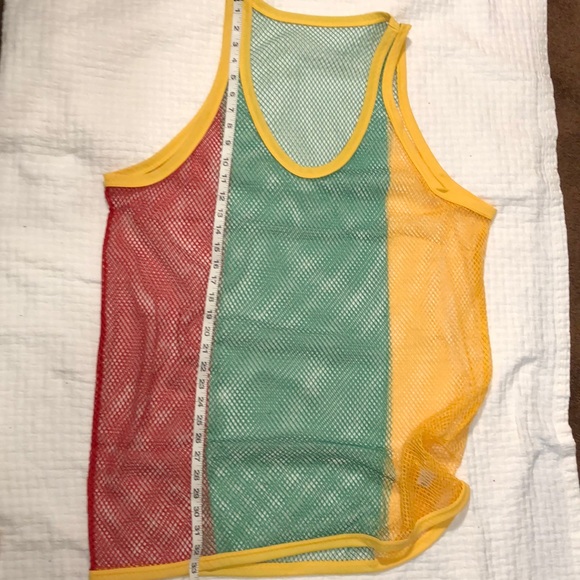 Rasta Jamaica Caribbean Mesh Tank Top Cover XXL - Picture 2 of 6